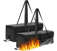 Pack of 2 E-Bike Battery Bags, Fireproof up to 2300 °C, Waterproof, Explosion-Proof, 6 Layers, Fireproof, Ebike Battery Protective Cover, Large Capacity Safety Bags for Storage, Transport, 49 x 16 x