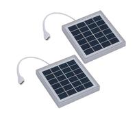 Pack of 2 Easy Carry 5W Solar Module USB Charges Small Monocrystalline Silicon Charges for Outdoor Camping Hiking High Efficiency Solar Energy Panel