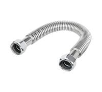 (Pack of 2) EFIELD 24-inch 3/4" FIP x 3/4" FIP Flexible Stainless Steel Corrugated Hose Connector for Water Heater, Water Softener,(HOSE040)