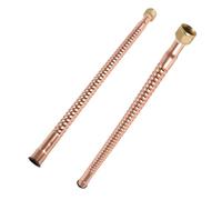 (Pack of 2) EFIELD Copper Water Heater Connector, 3/4" Sweat x 3/4" FIP, 18 Inch Length, for Hydronic Heating Applications,(HOSE095)