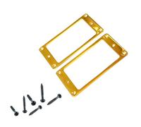 Pack Of 2 Electric Guitar Accessory Metal Pickup Rings Pickup Mounting Rings Sets Metal Texture For Flat Humbucker