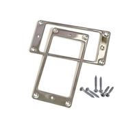 Pack Of 2 Electric Guitar Accessory Metal Pickup Rings Pickup Mounting Rings Sets Metal Texture For Flat Humbucker