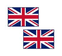 Pack of 2 England Flag Embroidered Patch for All Types of Garments and Textiles, Easy to Iron and Place, Made in Spain (Thermo-Adhesive)