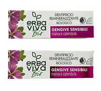 Pack of 2 Erba Viva Bio Organic Toothpaste with Malva and Calendula 2 x 75 ml