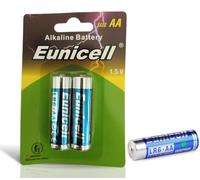 Pack of 2 - Eunicell AA (LR6/145050) 1.5 V Alkaline Batteries - Suitable for use in LED lights, Digital Voice Recorders, Toys, Blood Glucose, Cholesterol Testing