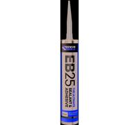 Everbuild EB25 The Ultimate Sealant and Adhesive Cartridge - Hybrid Polymer Adhesive - Waterproof and Weatherproof - Black - 300ml