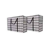 Pack of 2 Extra Large Strong Laundry Bags Random Colour Reusable Jumbo Large Shopping Bags 90x60x25cm Folding Bags for Grocery Shopping, Picnics, Laundry, Moving, or Extra Home Storage Space