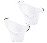 Pack of 2 Eye Rinse Cups Eye Wash Bowl Milky White Silicone Eye Wash Cup 8 ml with Precise Graduation to Keep Eyes Clean and Fresh and Care for the Eyes