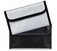 Pack of 2 Fireproof Bag, Small Money Wallet, Cash Protection Bag, Waterproof, Secure, Fireproof, Waterproof, Money Storage, Document Bag, Fireproof, Waterproof for Valuables