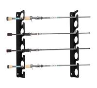 Pack of 2 Fishing Rod Holder Wall, Fishing Rod Stand, Horizontal Fishing Rod Holder, Rod Holder, Wall Mount for Wall Mounting, Storage of 8 Rods for Garage, Boat, Ceiling