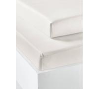 Pack of 2 Fitted Sheets in Recycled Cotton for Children ecru