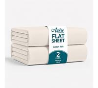 Utopia Bedding - Flat Sheet Single Size - OEKO-TEX Certified - Easy Care Soft Brushed Polyester - Microfiber Fabric - Wrinkle, Shrinkage and Fade Resistant - White
