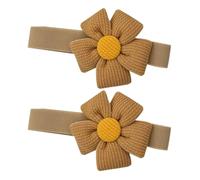 Pack Of 2 Floral Elastic Curtain Tiebacks Adjustable Strap Window Drape Holdbacks For Children Room Home Office Decors Flower Curtain Rope