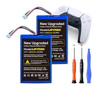Pack of 2 for Sony PS5, 6000 mAh, Li-ion Battery Replacement for PS5 Playstation 5 DualSense Wireless Controller