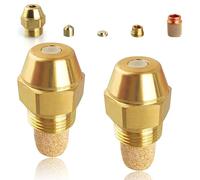 Pack of 2 Full Cone Oil Nozzle Angle 60 Degrees 0.6 USgal/h 2.37 kg/h Oil Burner Nozzle Full Cone Oil Nozzle Boiler Burner Diesel Injectors Nozzle Methanol Diesel