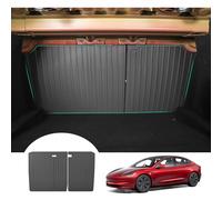 [Pack of 2] GAFAT Tesla Model 3 Highland 2026-2024/2017-2023 (Standard & Premium) Boot Mat Back Seat Protection Pad, Model 3 Highland 2025 Boot Liner TPE All-Weather, Original 3D Scan, Anti-Scratch