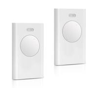 Pack of 2 Gate Remote Control Compatible with FAAC XT2 433 SLH LR - 433.92 MHz 2 Channels White - Replacement for Garage Door Automation