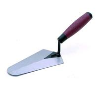 Pack of 2 Gauging Trowels - 7" Soft Grip Handle Hand Tool | Ideal for Bricklaying, Builders Tool, Cement Smoothing | Suitable for Mixing & Applying Cement | Rounded End