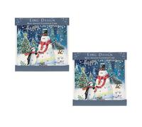 Pack of 2 Gifts for You Christmas Advent Calendar Greetings Cards | Christmas Greetings Cards with Envelope | Door Advent Calendars - 15.5cm