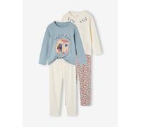 Pack of 2 Gipsy Pyjamas for Girls crystal blue