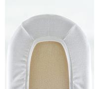 Pack of 2 Glovesheets, Large Round End/Moses. Fitted sheet for mattress: up to 78cm x 33cm. White