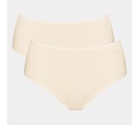 Sloggi Maxi Knickers GO - High Waist Cotton - Pack of 2, Powder Pink