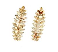 Pack of 2 Gold Toga Party Halloween Greek Goddess Costume Gold Leaves Hair Clips (Halloween Gold Leaf Hair Clips)