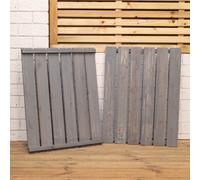 Pack of 2 Grey Washed Back Panels Only for SA-BINS2 Single Bin Storage Samuel Alexander Grey One Size