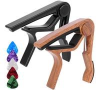 Pack of 2 Guitar Capo for Acoustic & Electric Guitar 6 String with 5 Picks