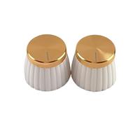 Pack of 2 Guitar Knob Caps Easy Installation Volumes Button Caps Bass Control Knobs Texture for Quick Changes Precisions Guitar Volumes Control Knob