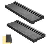 Pack of 2 Hammer Wood Laminate, Hammer Wood Vinyl Flooring Tool with 3 Different Edges, Black Universal Flooring Knock Block Tools, for Laying Laminate, Parquet or Cork