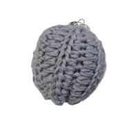 Pack Of 2 Handmade Knitted Christmas Ball Ornament 6CM Handwoven Polyester Decoration For Tree Home Party Handmade Crochet Christmas Decorations