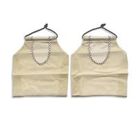 Pack of 2 Hanging Mesh Storage Bags - Durable Fruit and Veg Basket Bags - Reusable Storage Net Bags for Garlics, Potatoes, Onions