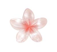 Pack of 2 Hawaiian Plumeria Hair Clips, 8 cm Large Flower Claw Clips, Non-Slip Claw Clips, Women's Hair Accessories, Hair Accessories for Thick Hair, Women, Girls, Light Pink
