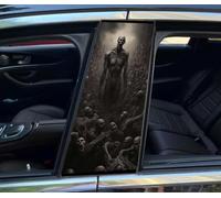 Pack of 2 HD Vinyl Car Stickers and Decals, Waterproof Sun Protection Scratch Protection for The B Pillar Stickers, Personalised Vehicle Door Pillar