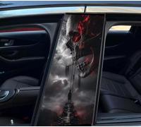 Pack of 2 HD Vinyl Car Stickers and Decals, Waterproof Sun Protection Scratch Protection for The B Pillar Stickers, Personalised Vehicle Door Pillar