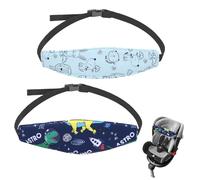 Pack of 2 Head Holder, Child Seat, Car Headrest, Car Headrest, Sleeping Headband, Baby Bicycle Trailer, Comfy Lightweight Head Strap for Child Sleeping Pillow, Repose Fall Protection Accessories, Head