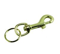(Pack Of 2) Heavy Duty Hipster Key Ring 3 " 75Mm Brass Plated Steel