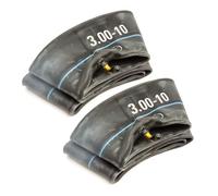 Pack Of 2 Heavy Duty Inner Tube 3.00-10 Bent TR87 Valve Butyl Rubber 10 Inch Suitable For Mobility Scooter, Pit Bike, Dirt Bike, Mini Moto