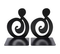 Pack Of 2 Heavy Duty Metal Bookends For Shelves Hollowed Musical Note Bookends Metal Book Stopper For Home Library Book End