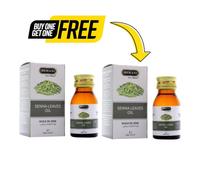 (PACK OF 2) Hemani Senna Leaves Herbal Oil 30ml 100% Natural Oil |Constipation Relief & Digestive Health |Essential Oil & Multipurpose Oil