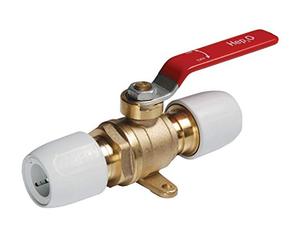 PACK OF 2 - Hep2O 15mm Hot & Cold Brass Lever Ball Valve