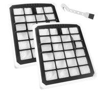 Pack of 2 HEPA Filter for Eureka Apollo, HEPA Filter Replacement Filter for Eureka NF Apollo Vacuum Cleaner Accessories, Vacuum Cleaner Motor Protection Filter for AK9/AK10 with 1 Cleaning Brush