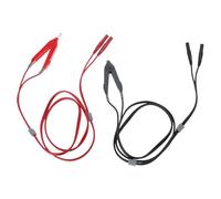 Pack of 2 High Accuracy Clip Test Wire for Low Resistance Testing in Electrical Engineering Power Equipment Maintenance Laboratory Research Equipment