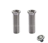 Pack of 2 hollow screw sink, stainless steel hollow screws for strainer basket valves, sink screws (40 mm)
