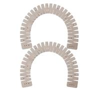 Pack of 2 Hot Hem Rulers for Sewing, Silicone Seams, Heat Resistant Hem Ruler, Flexible Ironing Ruler for Upholstery Fabrics, Quilting, Trouser Fabrics, Crafts, Measuring