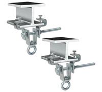 Pack of 2 I-Beam Support Clamps, Steel Carrier Clamp, Punch Bag Accessories, Heavy Duty Steel Perforated Bag Hanger with Adjustable from 6 cm to 23 cm, Load Capacity 200 kg