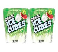 (Pack of 2) Ice Breakers Ice Cubes Kiwi Watermelon 40 Gums/Pack - from USA sold by Bug's Pantry