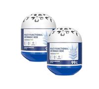 Pack of 2 Indoor Air Purification Dust Removal Magic Box, Automatic Dust Collection Multifunctional Air Magic Box, Odor Absorber, Long-Lasting Freshness for Home, Car & Closet