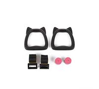 Pack of 2 Indoor Children Gymnastic Rings with Straps Strength Training Hanging Adjustable Pull up Ring Exercise Fitness 1m